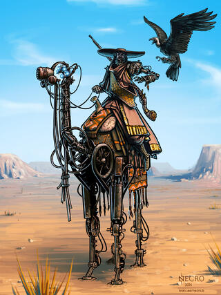He Who Rides The Camel (commission by: Goat)